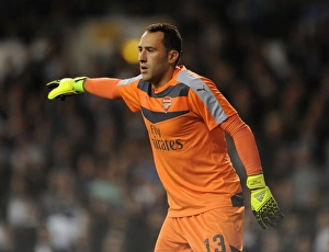 Tottenham Hotspur V Arsenal Capital One Cup 2015/16 Prints: Arsenal's David Ospina Faces Off Against Tottenham Hotspur in Intense Capital One Cup Clash