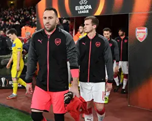 Arsenal V BATE Borisov 2017-18 Prints: Arsenal's David Ospina Prepares for BATE Borisov Clash in Europa League