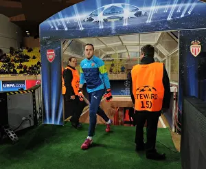 Monaco V Arsenal 2014/15 Prints: Arsenal's David Ospina Prepares for Monaco Showdown in Champions League