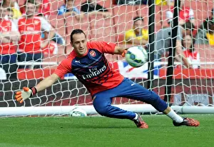 Arsenal V Manchester City 2014-15 Prints: Arsenal's David Ospina Ready for Manchester City Showdown (2014-15)