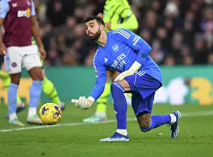 Aston Villa V Arsenal 2023-24 Prints: Arsenal's David Raya in Action: Aston Villa vs Arsenal, Premier League 2023-24