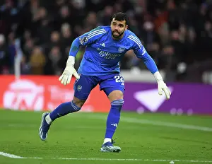 Aston Villa V Arsenal 2023-24 Prints: Arsenal's David Raya in Action: Aston Villa vs Arsenal, Premier League 2023-24