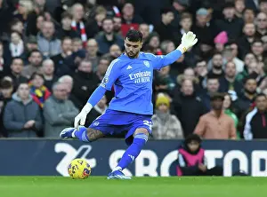 Arsenal's David Raya in Action against Fulham in 2023-24 Premier League Clash