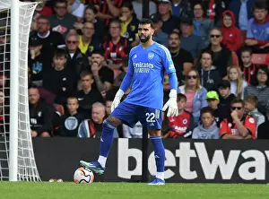 Arsenal's David Raya in Action: Premier League 2023-24 - AFC Bournemouth vs Arsenal