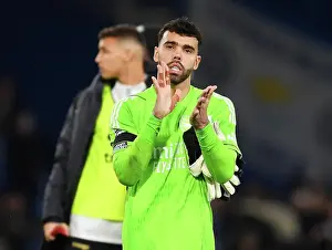 Arsenal's David Raya Applauding Fans: Chelsea vs Arsenal, Premier League 2023-24