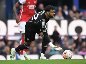 Arsenal's David Raya Faces Off Against Everton in Intense Premier League Showdown (2023-24)