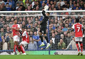 Arsenal's David Raya Goes Head-to-Head with Everton in Premier League Showdown (2023-24)
