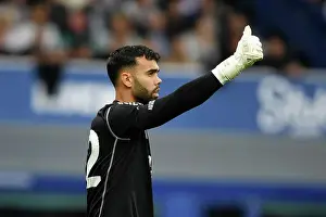 Arsenal's David Raya at Goodison Park: Everton vs Arsenal, Premier League 2023-24