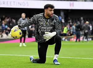Arsenal's David Raya Prepares for Fulham Clash in Premier League (2023-24)