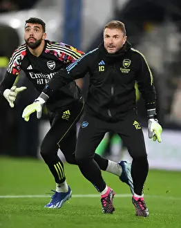 Arsenal's David Raya Prepares for Luton Town Clash in Premier League (2023-24)