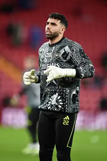 Liverpool V Arsenal 2023-24 Prints: Arsenal's David Raya Prepares for Premier League Showdown at Anfield (Liverpool v Arsenal 2023-24)