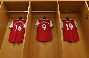 Arsenal's Deadly Trio: Aubameyang, Lacazette, and Pepe Unite for Arsenal vs. Tottenham Showdown (2019-20)