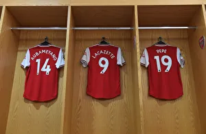 Arsenal V Tottenham Hotspur 2019-20 Prints: Arsenal's Deadly Trio: Aubameyang
