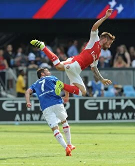 Images Dated 29th July 2016: Arsenal's Debuchy Soars Over Villa in 2016 MLS All-Star Showdown