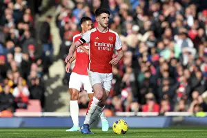 Arsenal's Declan Rice in Action: Arsenal FC vs Sheffield United, Premier League 2023-24