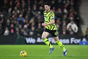 Arsenal's Declan Rice in Action against Luton Town in 2023-24 Premier League