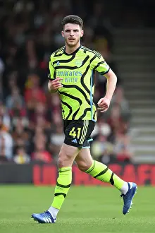 Arsenal's Declan Rice Focuses at AFC Bournemouth's Premier League Clash (2023-24)