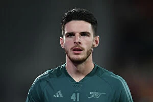 Images Dated 3rd October 2023: Arsenal's Declan Rice Focuses Ahead of RC Lens Clash in UEFA Champions League Group Stage, 2023-24