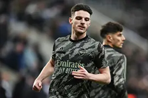 Newcastle United V Arsenal 2023-24 Prints: Arsenal's Declan Rice Gears Up for Newcastle United Clash in Premier League 2023-24