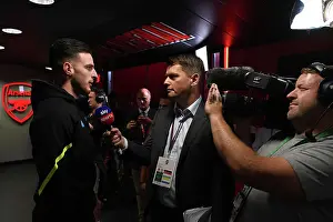 Arsenal V Manchester United 2023-24 Prints: Arsenal's Declan Rice Pre-Match Press Conference: Arsenal FC vs Manchester United (2023-24)