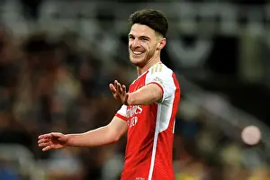 Newcastle United V Arsenal 2023-24 Prints: Arsenal's Declan Rice Reacts During Newcastle United vs Arsenal Premier League Clash (2023-24)