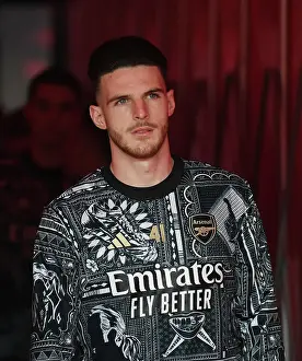 Arsenal's Declan Rice Readies for Battle: Arsenal vs Crystal Palace, Premier League 2023-24