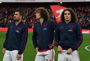 Arsenal's Defenders: Sokratis, Luiz, and Guendouzi Prepare for Crystal Palace Clash (Arsenal v Crystal Palace 2019-20)