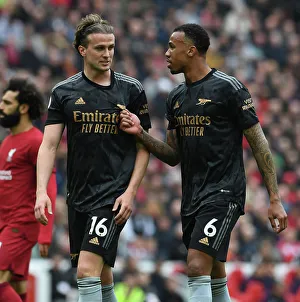 Arsenal's Defensive Showdown: Holding vs. Gabriel at Anfield (2022-23)