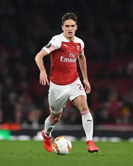 Arsenal V BATE Borisov 2018-19 Prints: Arsenal's Denis Suarez in Europa League Action vs BATE Borisov