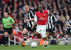 Arsenal v Newcastle United FC Cup 2007-8 Collection: Arsenal's Diaby and Butt Shine in FA Cup Victory: Arsenal 3-0 Newcastle United, Emirates Stadium