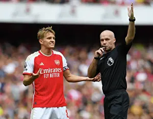 Arsenal V Fulham 2023-24 Prints: Arsenal's Disallowed Goal: Odegaard's Frustration - Premier League 2023-24: Arsenal vs Fulham
