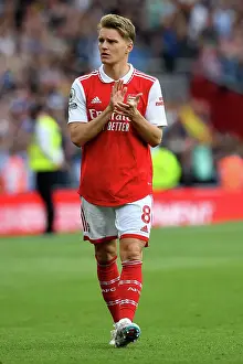 Arsenal V Brighton And Hove Albion 2022-23 Prints: Arsenal's Disappointing End: Martin Odegaard Bids Farewell to Fans After Brighton Defeat (2022-23)
