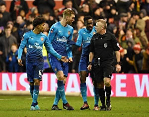 Nottingham Forest V Arsenal FA Cup 3rd Round 2017-18 Prints: Arsenal's Disputed Penalties: Nelson
