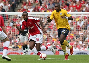 Arsenal V West Bromwich Albion 2008-09 Prints: Arsenal's Djourou Scores Against Miller's West Brom
