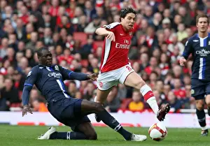Arsenal V Blackburn Rovers 2008-9 Prints: Arsenal's Dominance: 4-0 Over Blackburn Rovers with Nasri's Brilliance