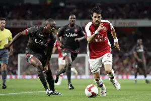 Arsenal V FC Twente 2008-09 Prints: Arsenal's Dominance: Cesc Fabregas Scores Twice in 4-0 Win over FC Twente (UEFA Champions League)