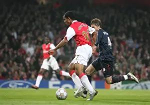 Arsenal V Slavia Prague 2007-08 Prints: Arsenal's Dominant Display: Theo Walcott Scores Brace in 7-0 Champions League Thrashing of Slavia Prague