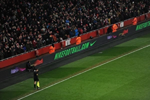 Arsenal's Dominant Victory: 5-1 Over West Ham United in Barclays Premier League at Emirates Stadium (Nike Ad Boards)