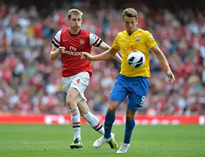 Arsenal V Southampton 2012:13 Prints: Arsenal's Dominant Victory: Per Mertesacker Scores in Arsenal's 6-1 Thrashing of Southampton (Premier League)