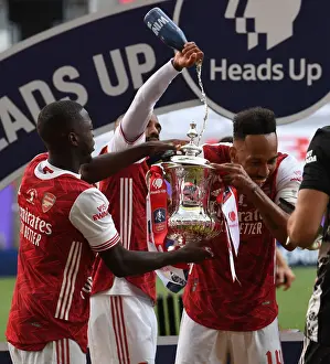 Arsenal's Double Celebration: FA Cup Victory Amidst Empty Wembley (Lacazette & Aubameyang)