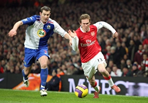 Arsenal V Blackburn Rovers 2007-8 Prints: Arsenal's Double Victory: Alex Hleb Shines in 2