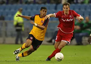 FC Twente V Arsenal Prints: Arsenal's Double Victory Over FC Twente: Denilson and Wout Brama Shine in 2-0 Champions League Triumph