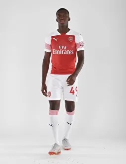 1st Team Photo-call 2018/19 Prints: Arsenal's Eddie Nketiah at 2018/19 First Team Photo Call