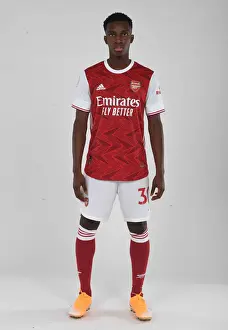 Arsenal's Eddie Nketiah at 2020-21 First Team Photocall