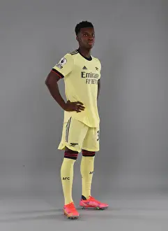 Arsenal Photocall 2021-22 Prints: Arsenal's Eddie Nketiah at 2021-22 First Team Photocall