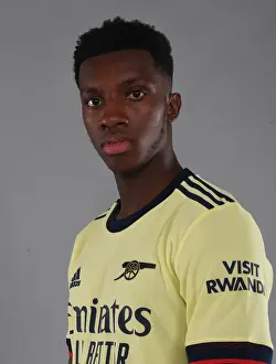 Arsenal Photocall 2021-22 Prints: Arsenal's Eddie Nketiah at 2021-22 First Team Photocall