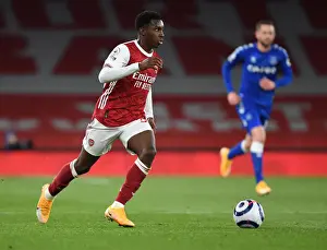 Arsenal's Eddie Nketiah in Action: 2020-21 Premier League Match vs Everton (Behind Closed Doors)