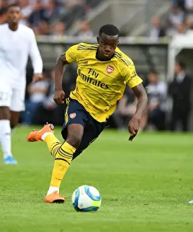Angers SCO V Arsenal 2019-20 Prints: Arsenal's Eddie Nketiah in Action against Angers during 2019 Pre-Season Friendly