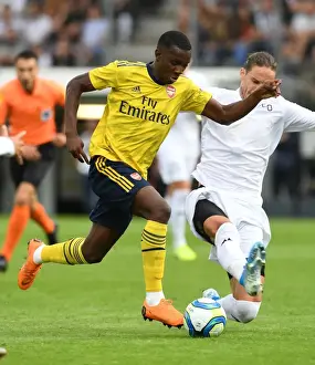 Angers SCO V Arsenal 2019-20 Prints: Arsenal's Eddie Nketiah in Action: Angers Pre-Season Clash, 2019