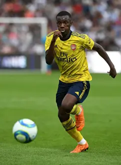 Angers SCO V Arsenal 2019-20 Prints: Arsenal's Eddie Nketiah in Action: Angers Pre-Season Clash, 2019